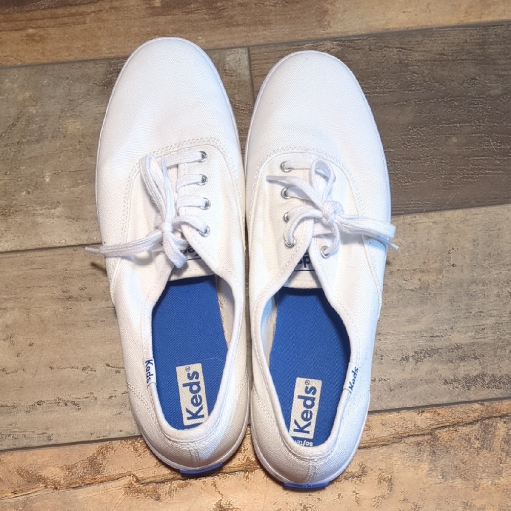 Keds Classic White Lace-Up Sneakers